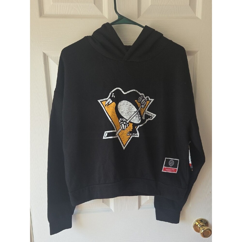 Mitchell and Ness Pittsburgh Penguins Hoodie S NWT Team Logo $90 NHL Hockey